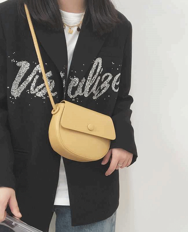 [여자가방/봄여름가방] 컬러 미니 반달 라운드 크로스백 숄더백 여자가방